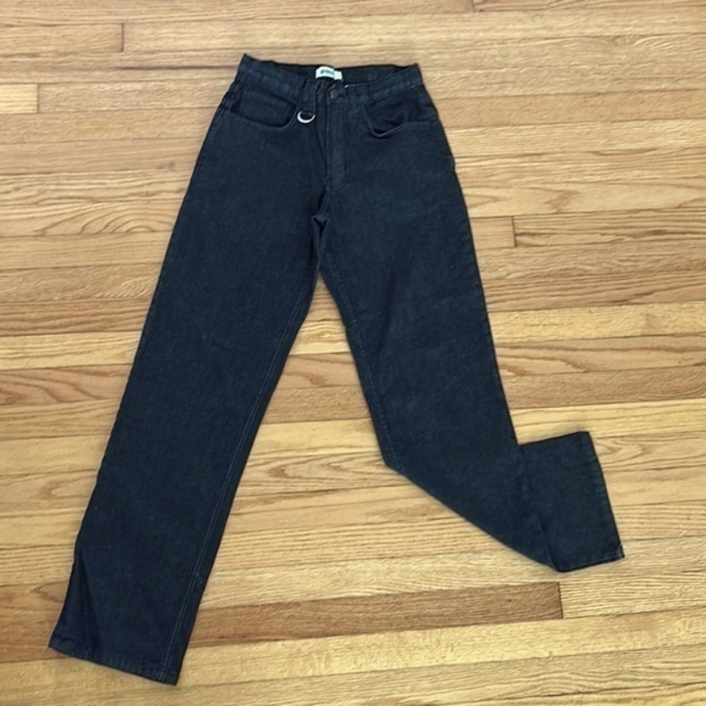 AP Blue APHRODITE Women’s Jeans Black Denim Straight Leg Size 28